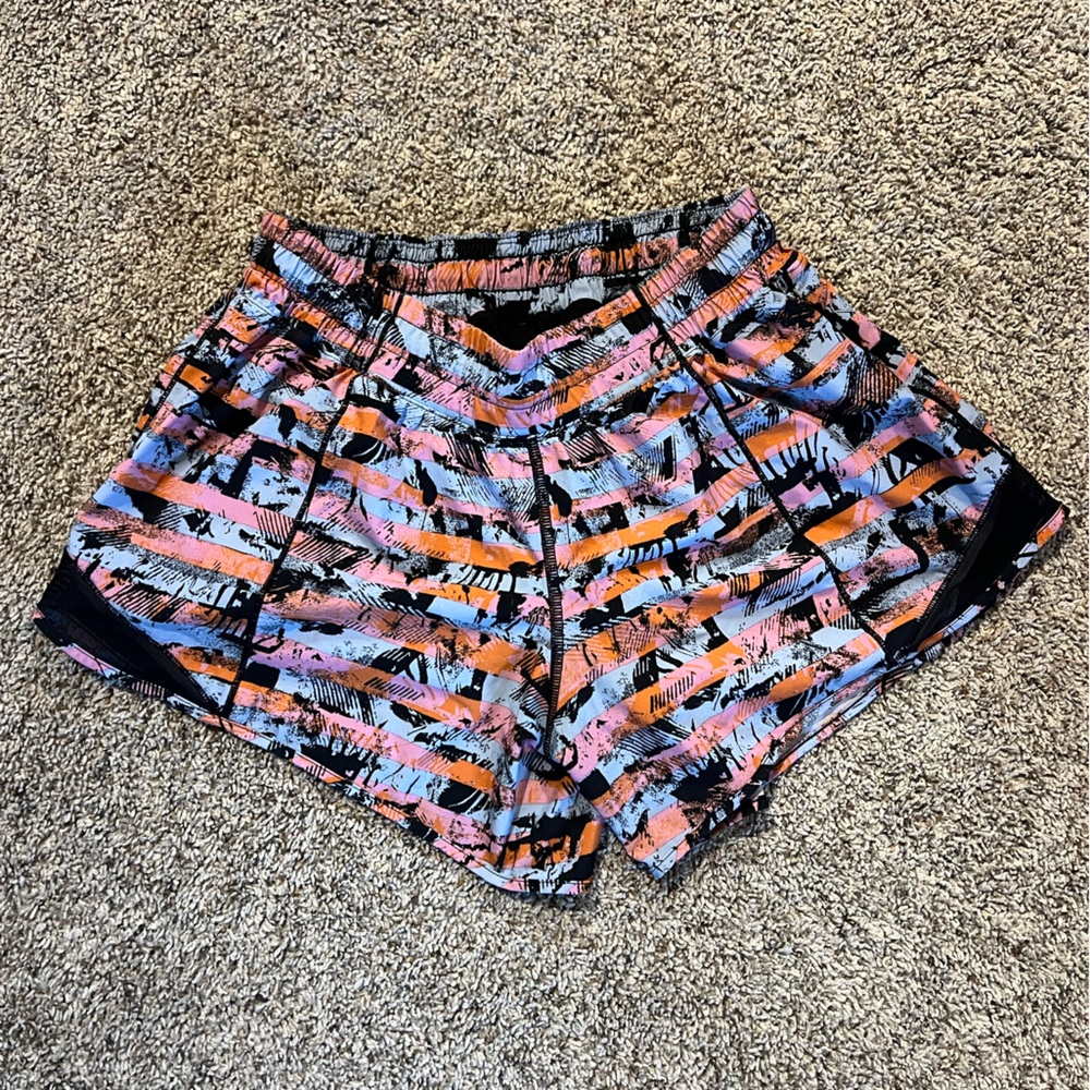 Lululemon multicolored hotty hot shorts